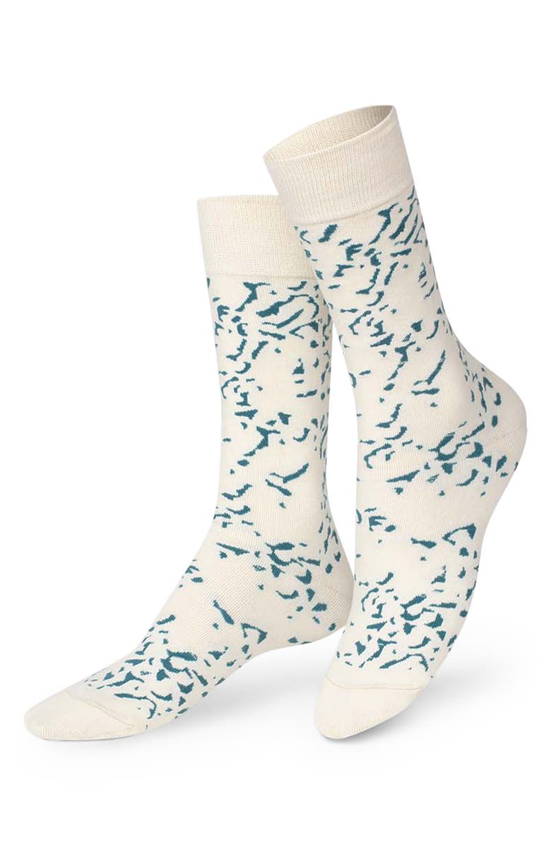 doiy Blue Cheese 3D Crew Socks, Main, color, Blue Cheese