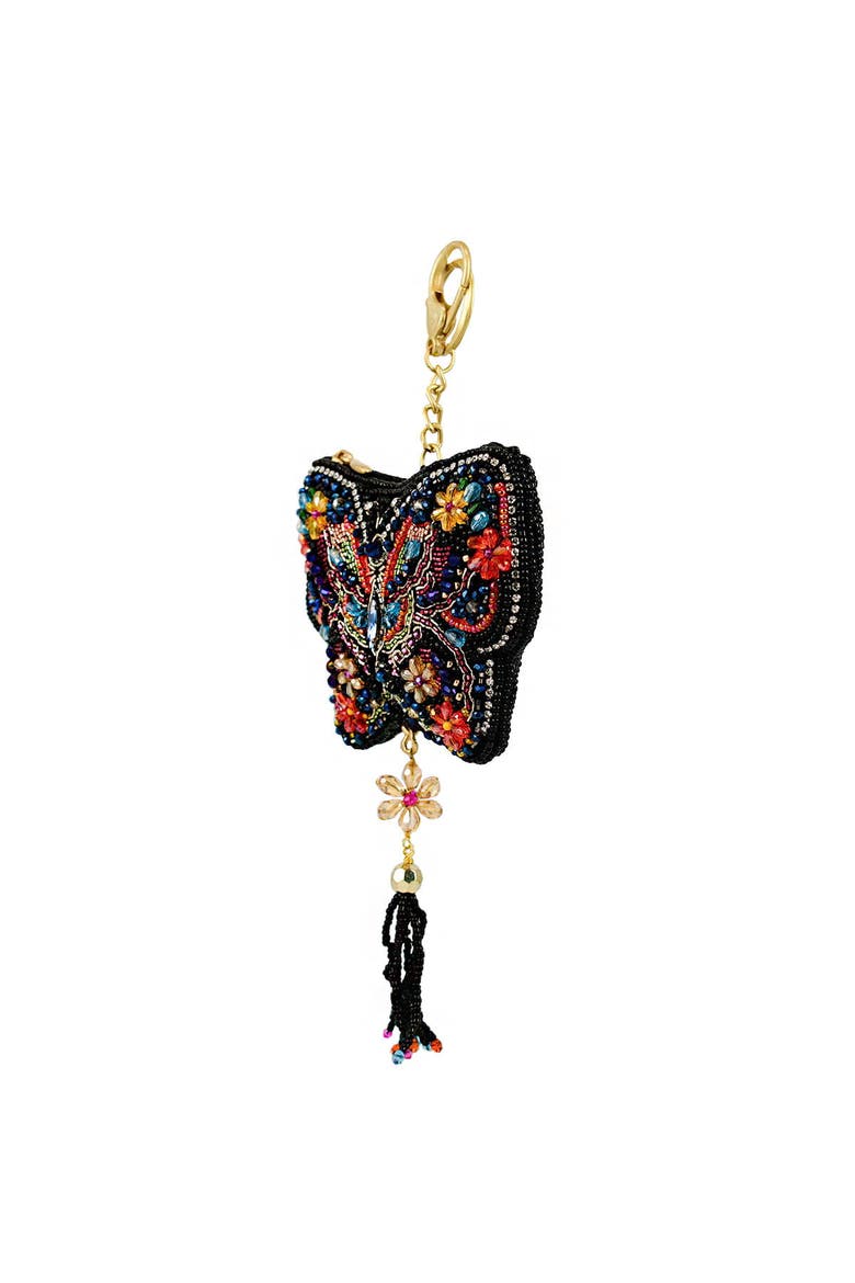 Flight of Fancy Coin Purse, Alternate, color, Black