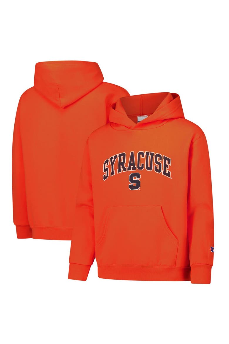 Youth Champion Orange Syracuse Orange Campus Pullover Hoodie, Alternate, color, Orange