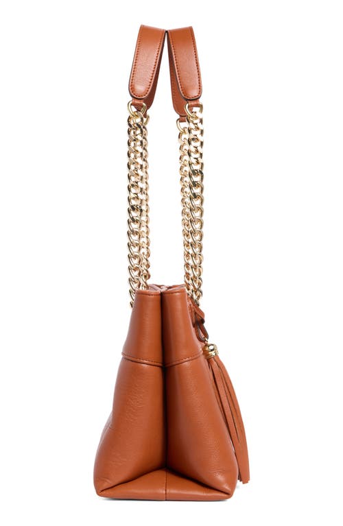Valentino By Mario Valentino Kalo Signature Leather Tote Bag In Brown