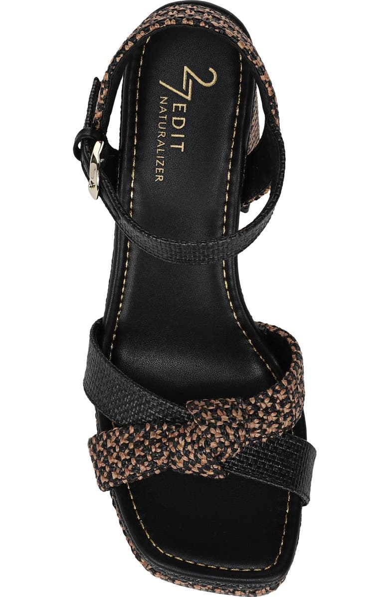 27 EDIT Naturalizer Peyton Ankle Strap Platform Sandal, Alternate, color, Black/ Tan
