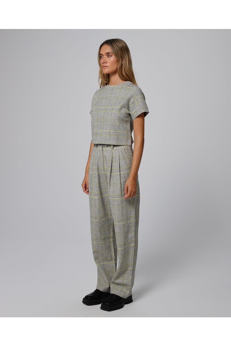 Plaid Theory High Rise Trousers, Main, color, plaid