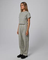 JUANA Plaid Theory High Rise Trousers