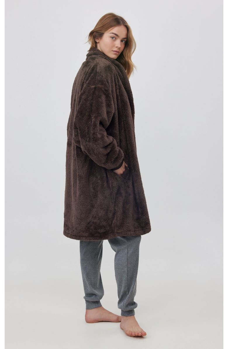 Gottex Beach Life The Cloud Blanket Cardigan, Alternate, color, Chocolate