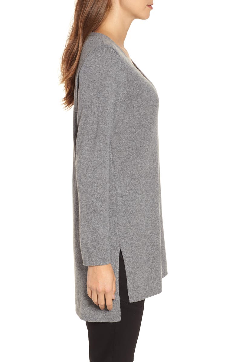 Eileen Fisher V-Neck Cashmere & Wool Tunic, Alternate, color,