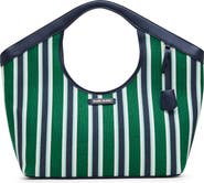 Anne Klein Stripe Large Tote Bag with Pouch