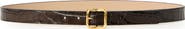B-Low the Belt Ellie Croco Embossed Leathe Belt