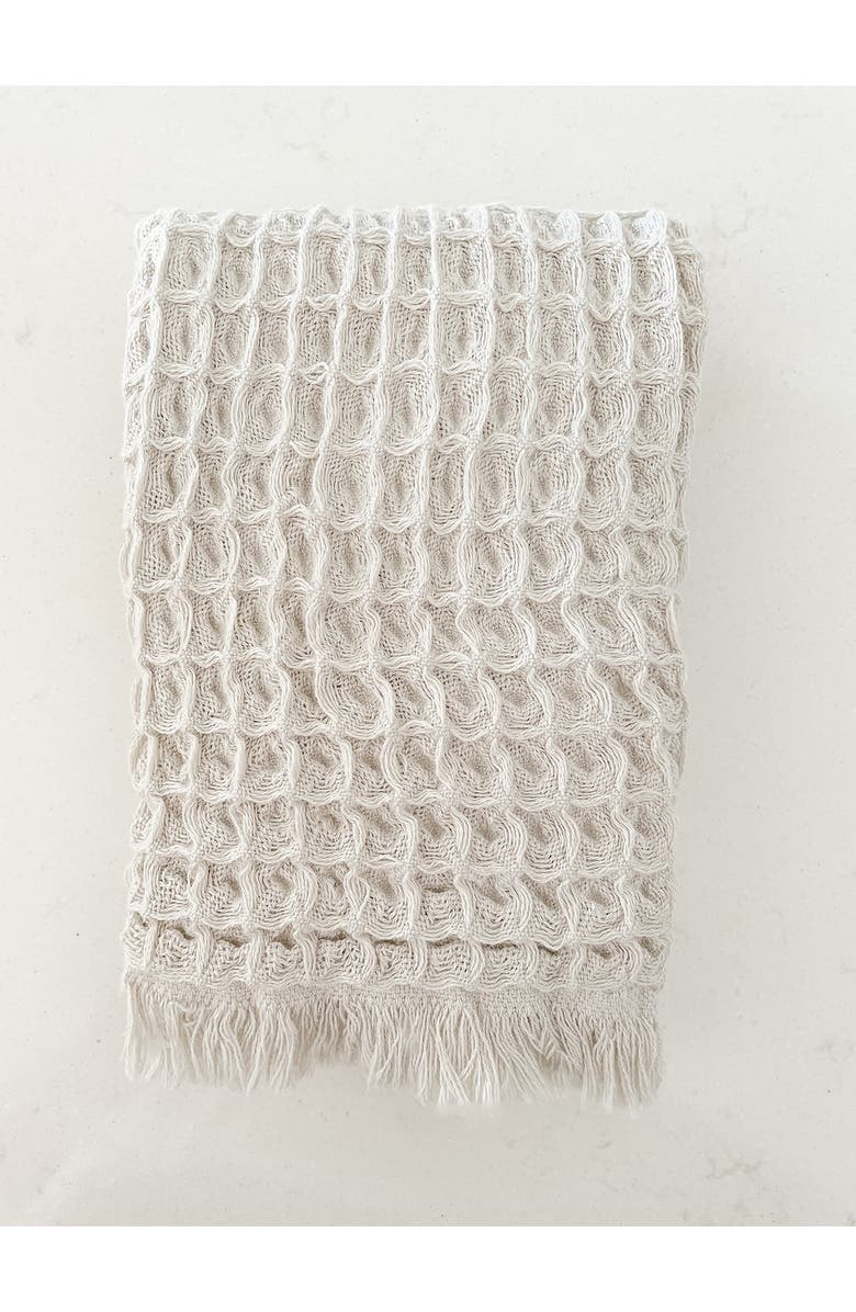Anaya Turkish Cotton Waffle Hand Towel - Set of 2, Alternate, color, Soft Grey