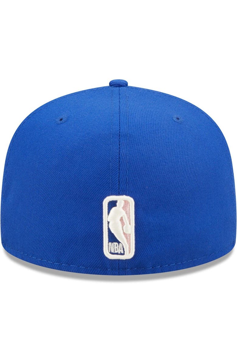 New Era Men's New Era Blue Detroit Pistons 3x NBA Finals Champions Pop Sweat 59FIFTY Fitted Hat, Alternate, color, 