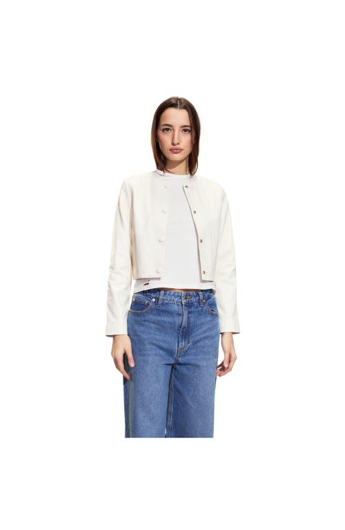 Cynthia Rowley The London Leather Cropped Jacket