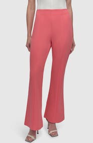 DKNY Wide Leg Scuba Knit Pants