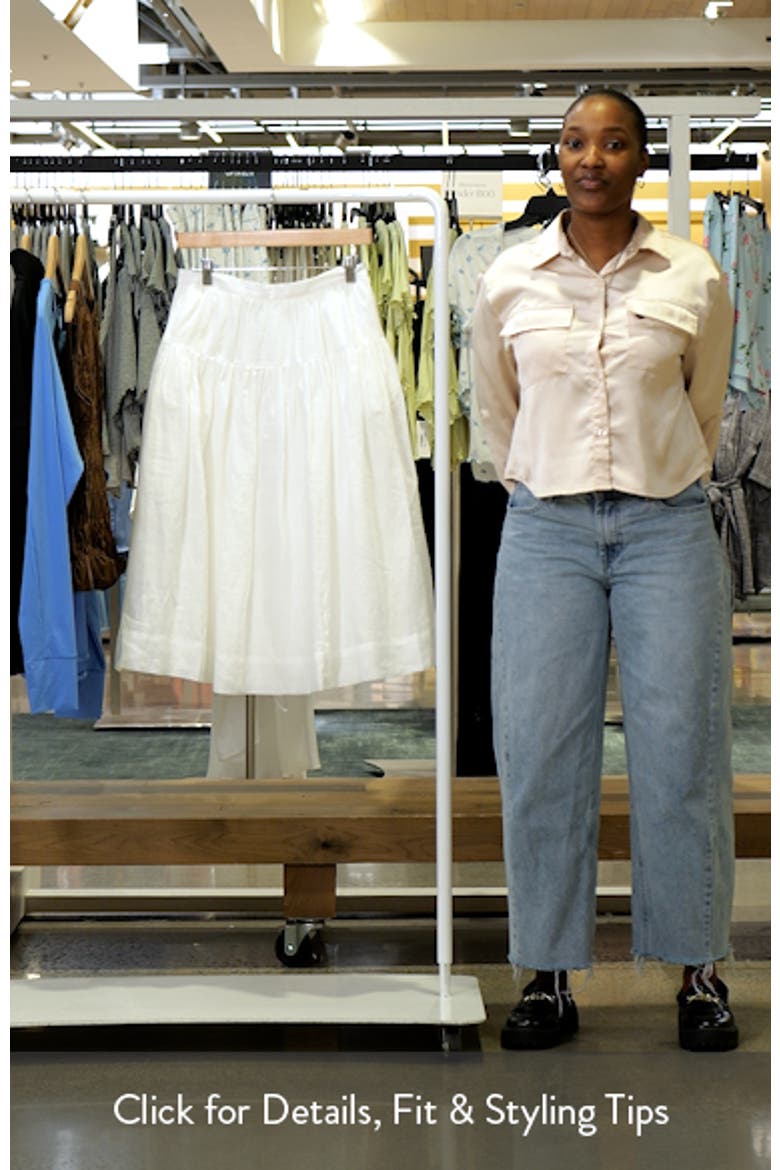 Brittany Ramie Midi Skirt video