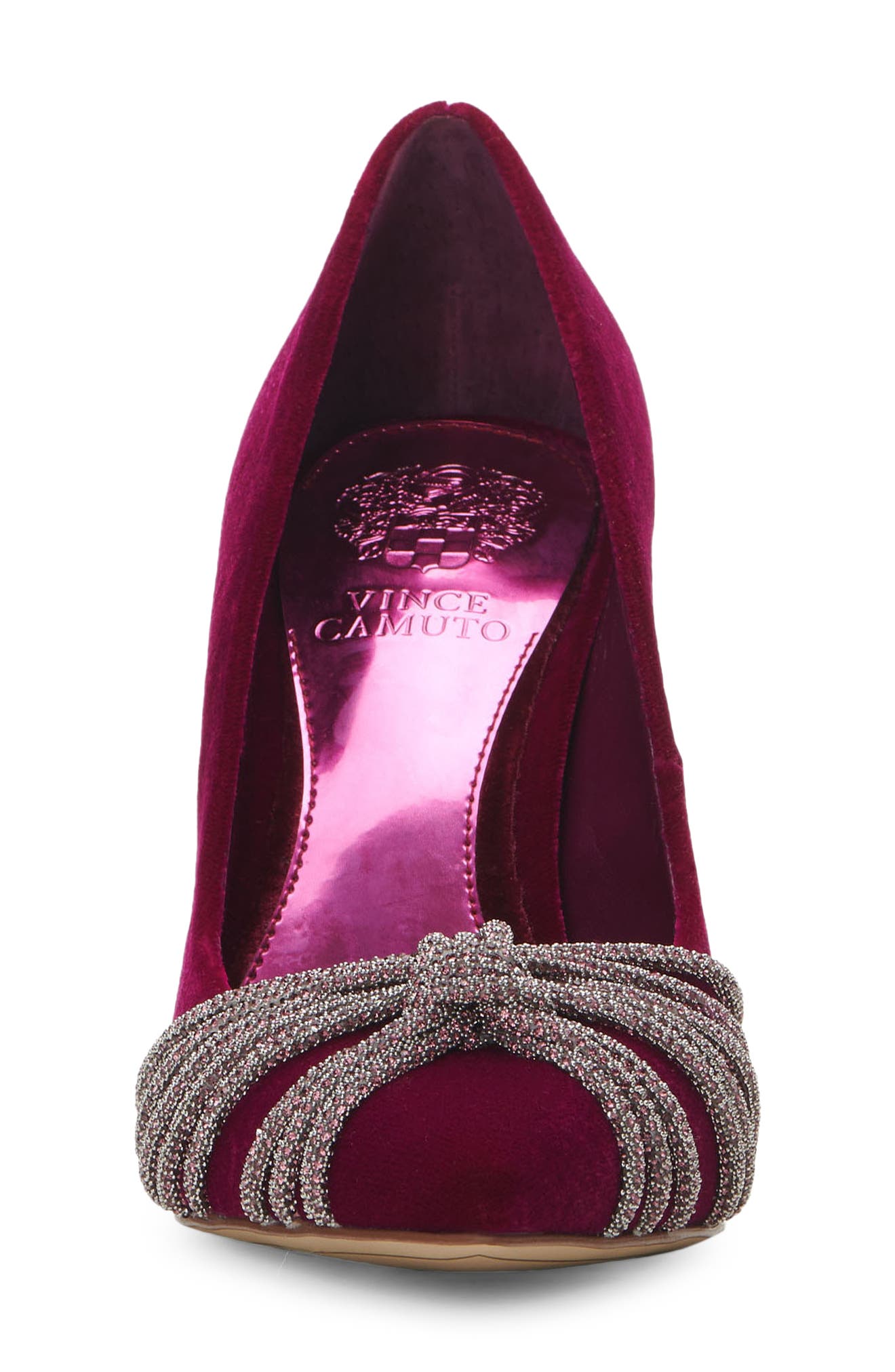 Faine Pointed Toe Pump, Alternate, color, MAGENTA