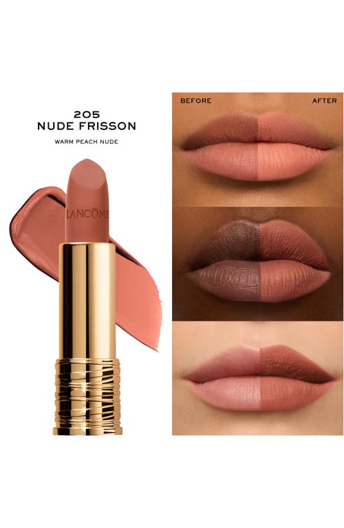 Lancôme L'absolu Rouge Drama Full Coverage Matte Lipstick In Nude Frisson