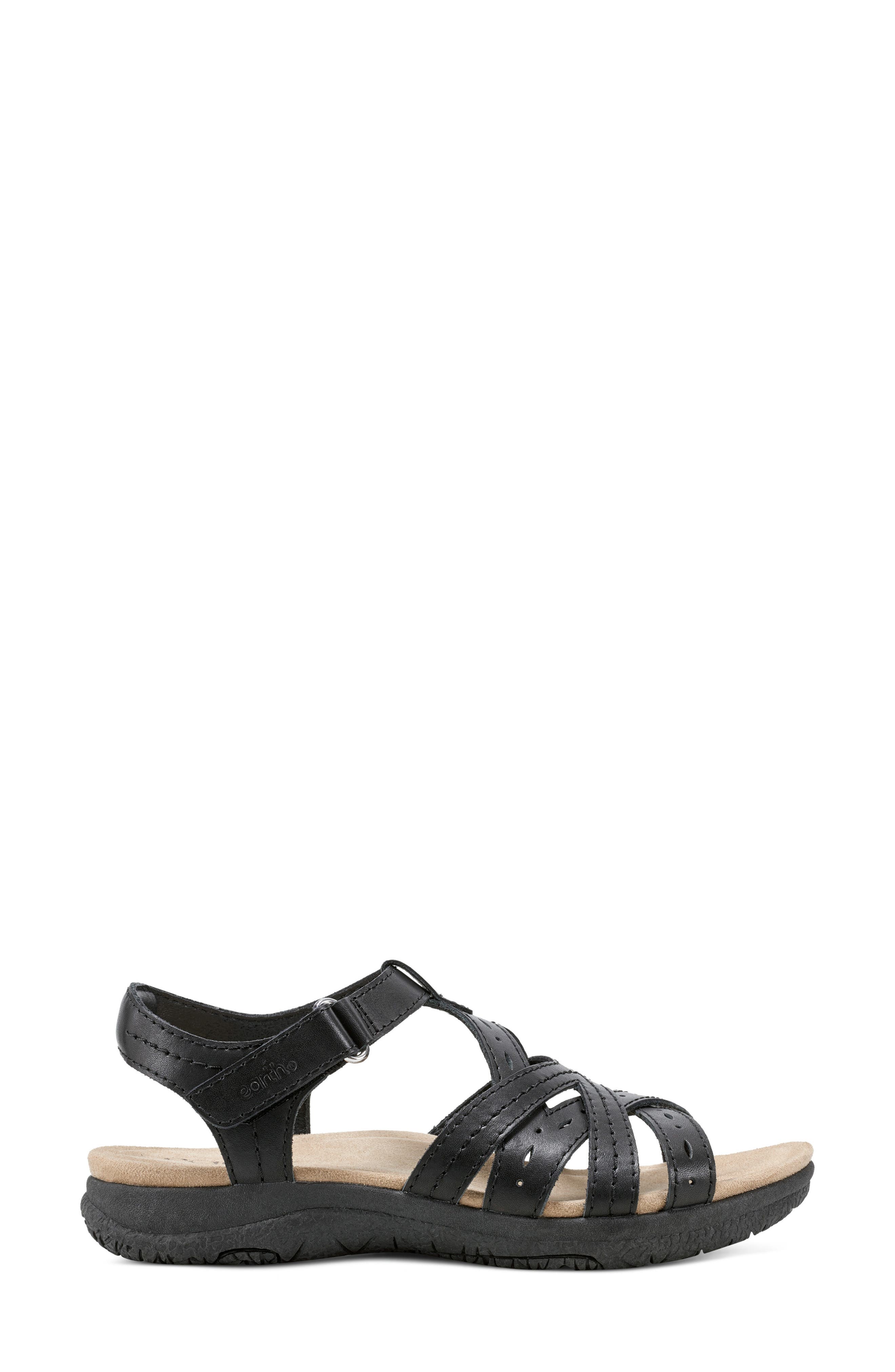 Earth<sup>®</sup> Sellie Strappy Sandal Women), Alternate, color, Black