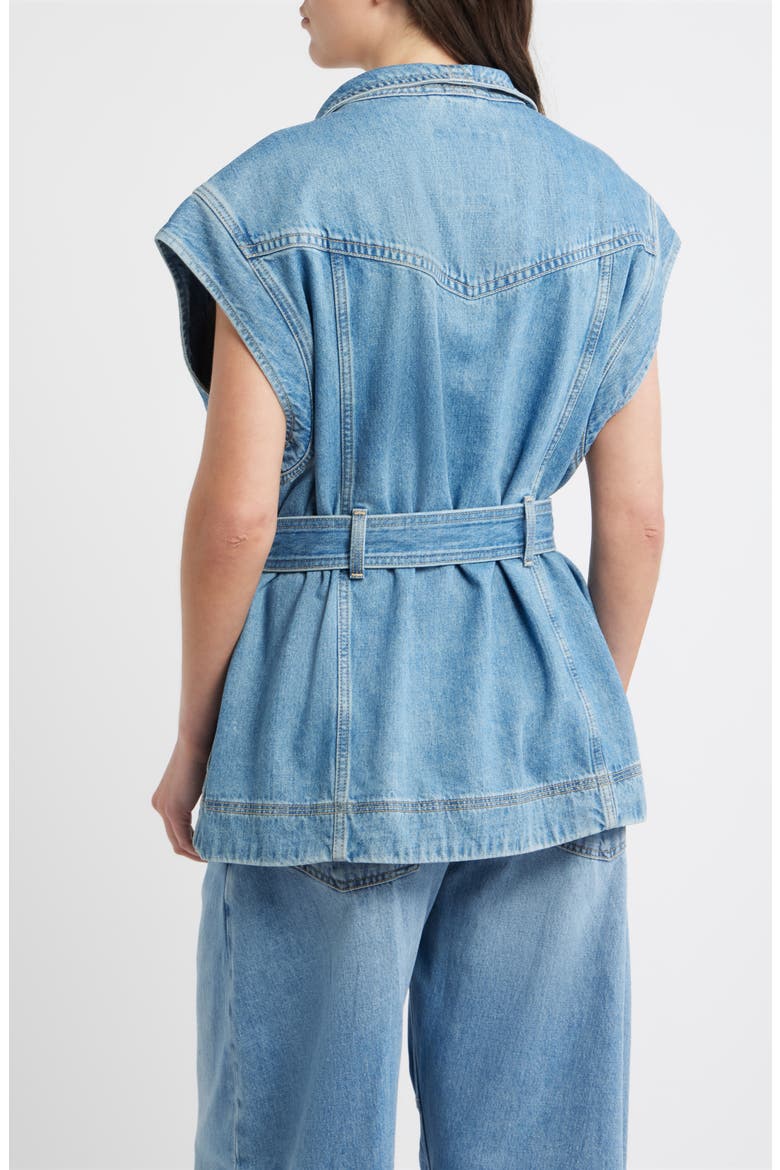 Denim Vest, Alternate, color, LIGHT BLUE