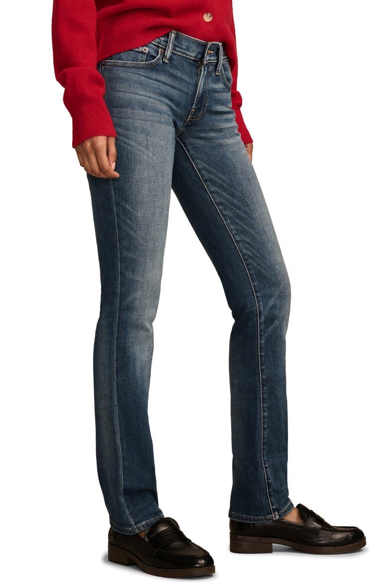 Sweet Mid Rise Straight Leg Jeans, Alternate, color, SWEET ESCAPE WASH