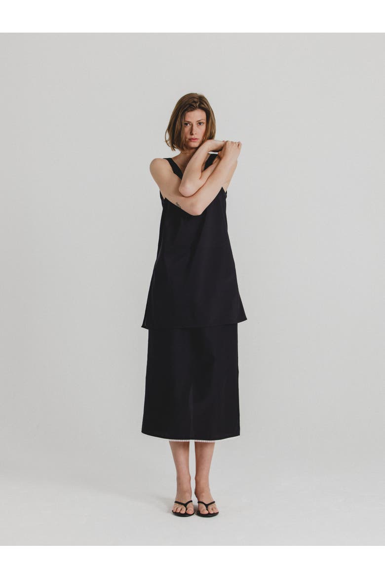 Silk Cotton TankTop, Alternate, color, Black