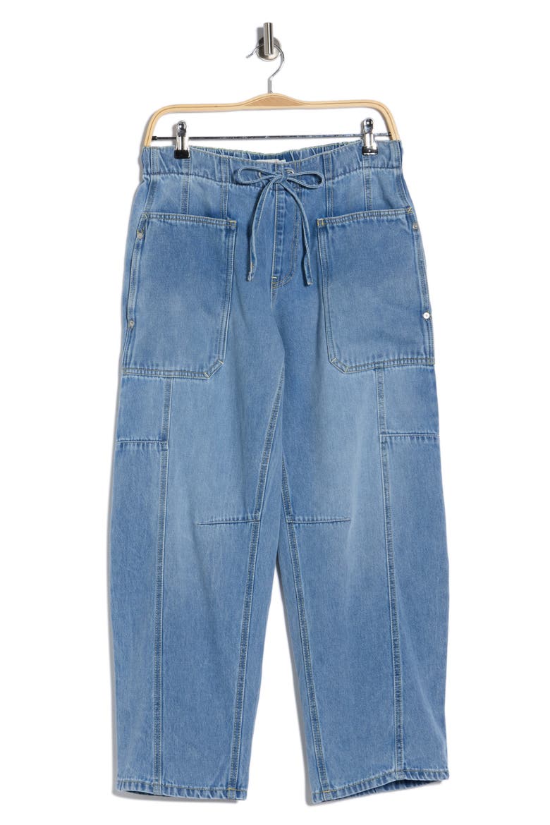 The Arc Drawstring Jeans, Main, color, PALM BEACH