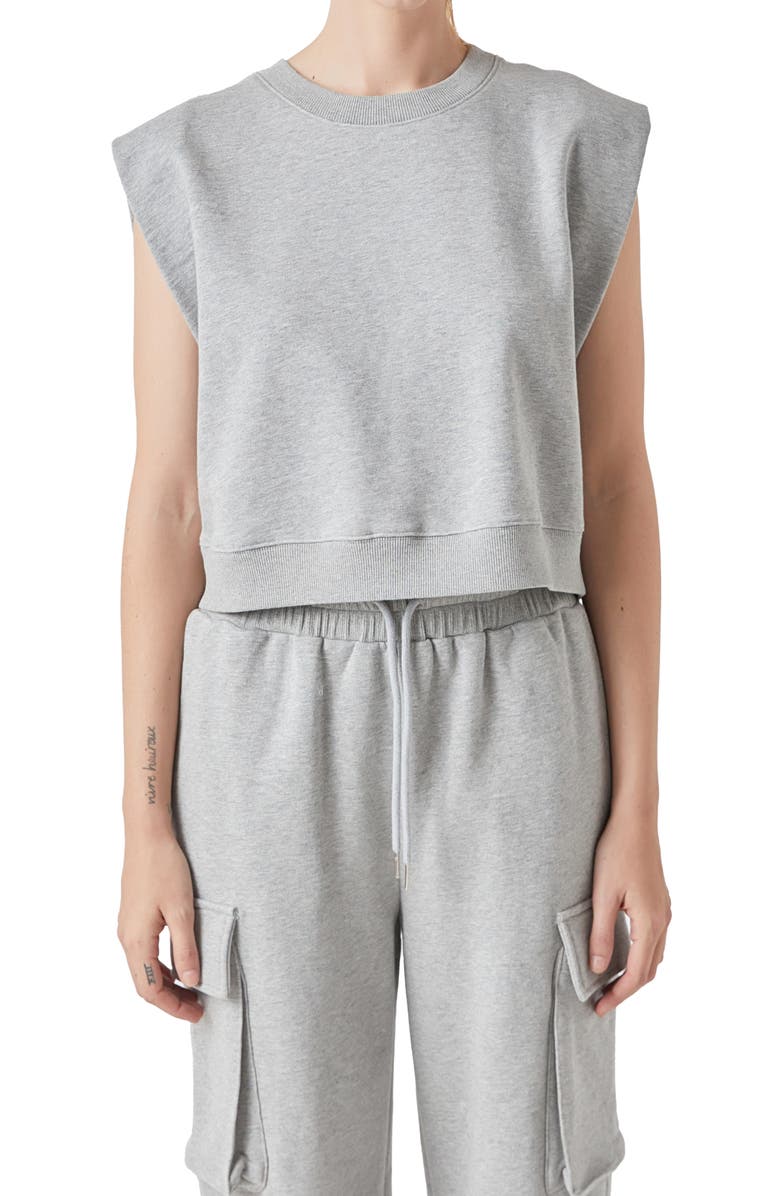 Grey Lab Muscle Sweatshirt, Alternate, color, Dark Heather Grey