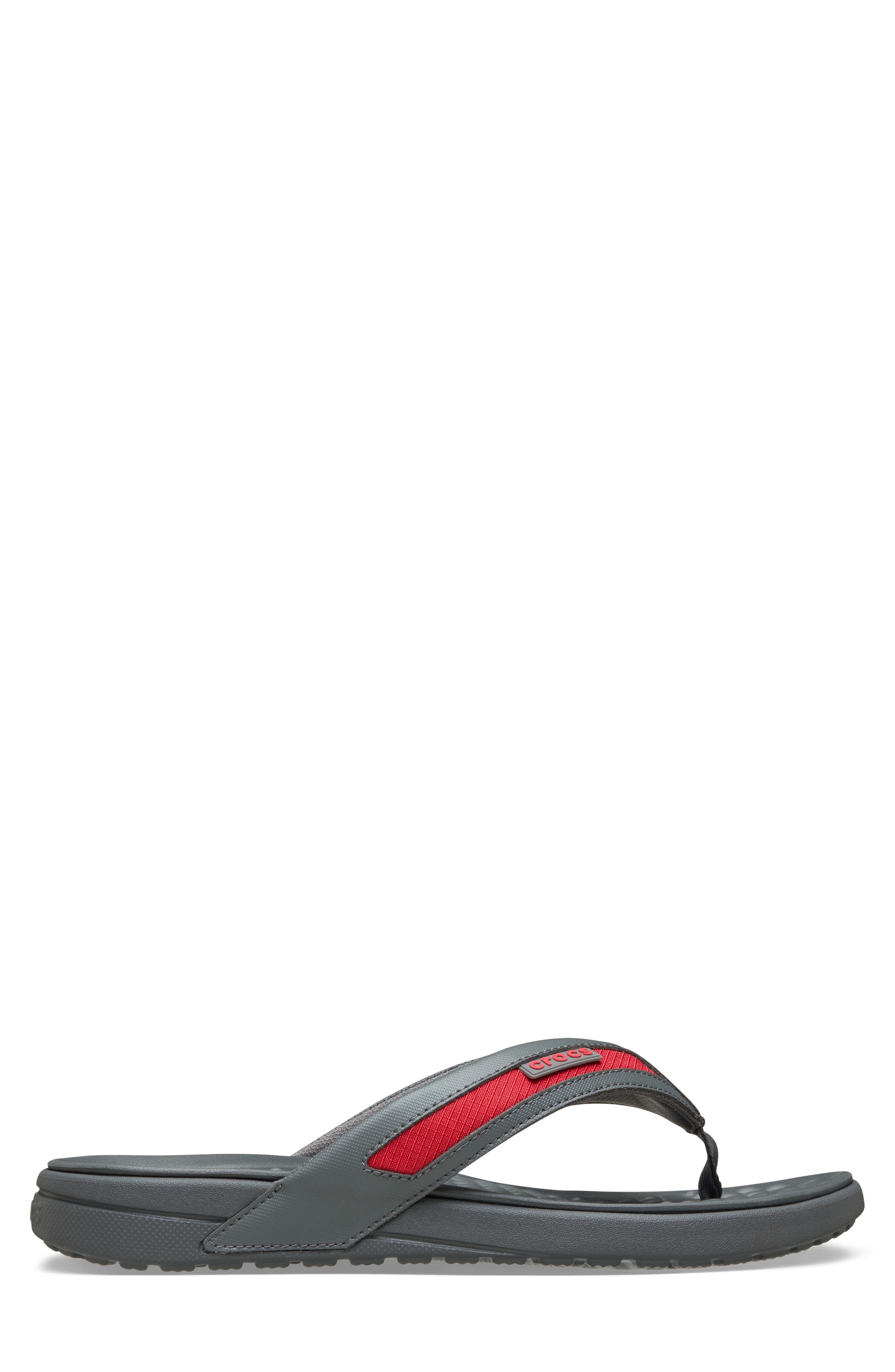 Yukon Sport Flip Flop, Alternate, color, SLATE GREY/ FLAME