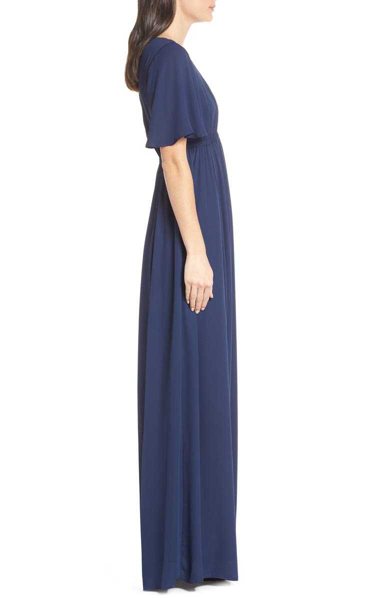 Show Me Your Mumu Emily Chiffon A-Line Gown, Alternate, color,