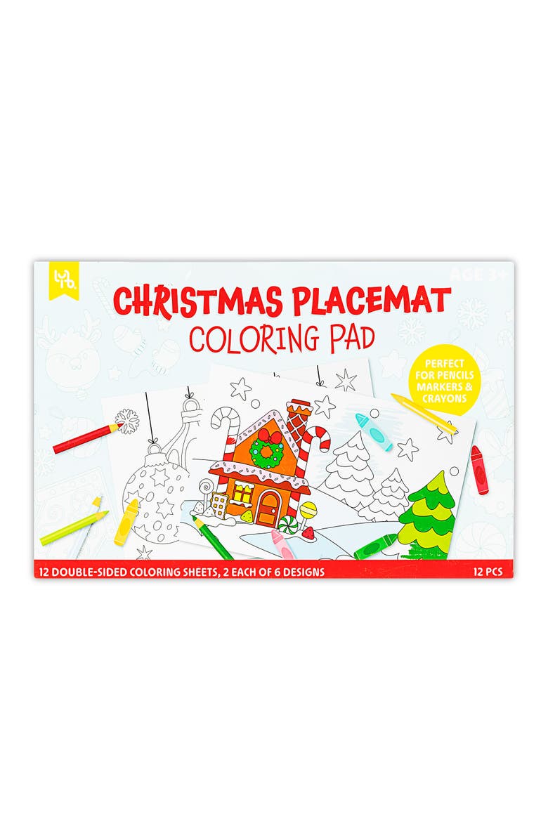 Little Yellow Bicycle Christmas Coloring & Activity Pad Themed Coloring Set, Main, color, 