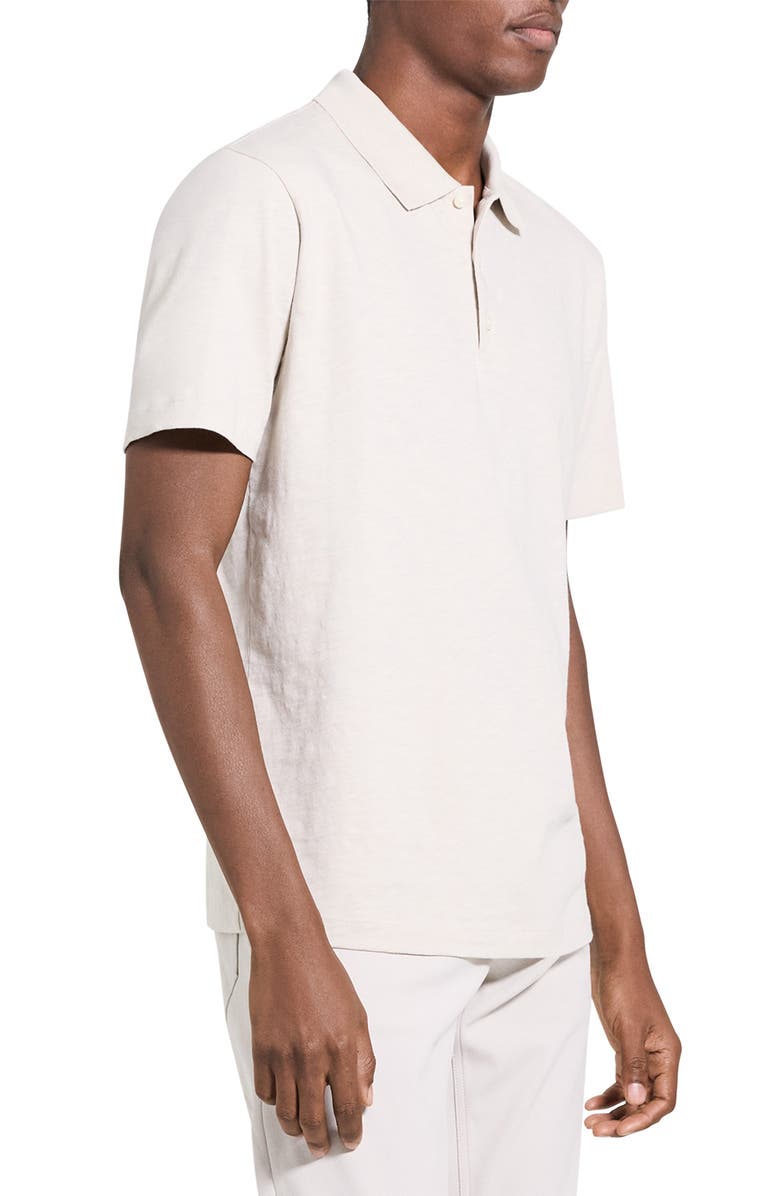 Theory Bron D. Cosmos Polo, Alternate, color, Silver Cloud