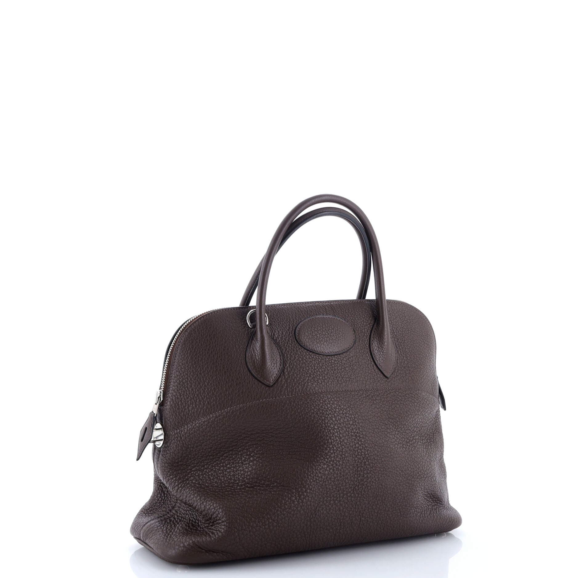 Pre-Owned Hermes Bolide Bag Clemence 31, Alternate, color, Chocolat