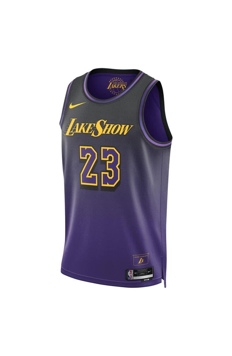 Nike Unisex Nike LeBron James Purple Los Angeles Lakers 2024/25 Swingman Player Jersey - City Edition, Alternate, color, 