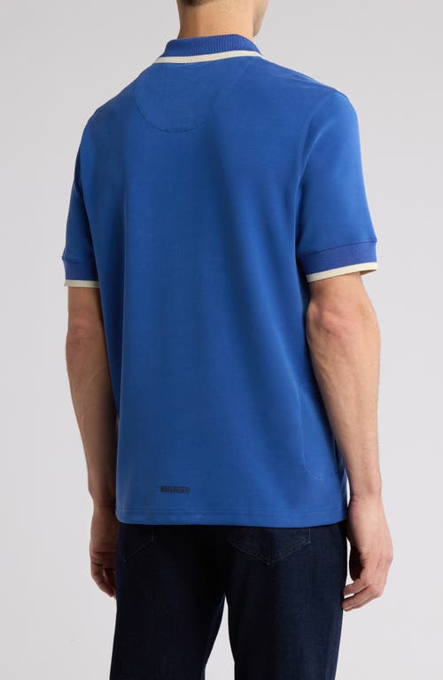 Sealskinz Hethersett Tipped Polo In Blue