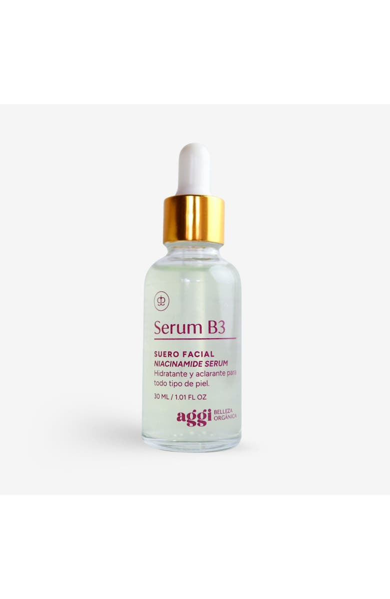 Aggi Beauty B3 Radiance Niacinamide & Spirulina Brightening Face Serum, Main, color, NO COLOR