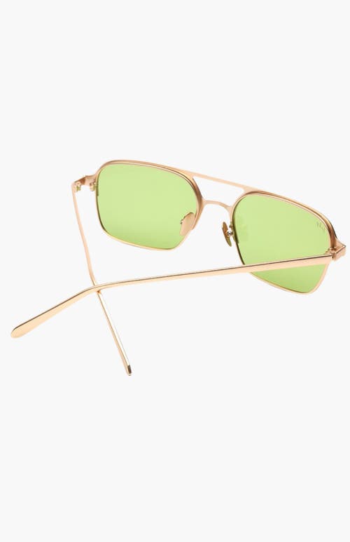 Indy Jimmy Aviator Polarized Sunglasses In Gold