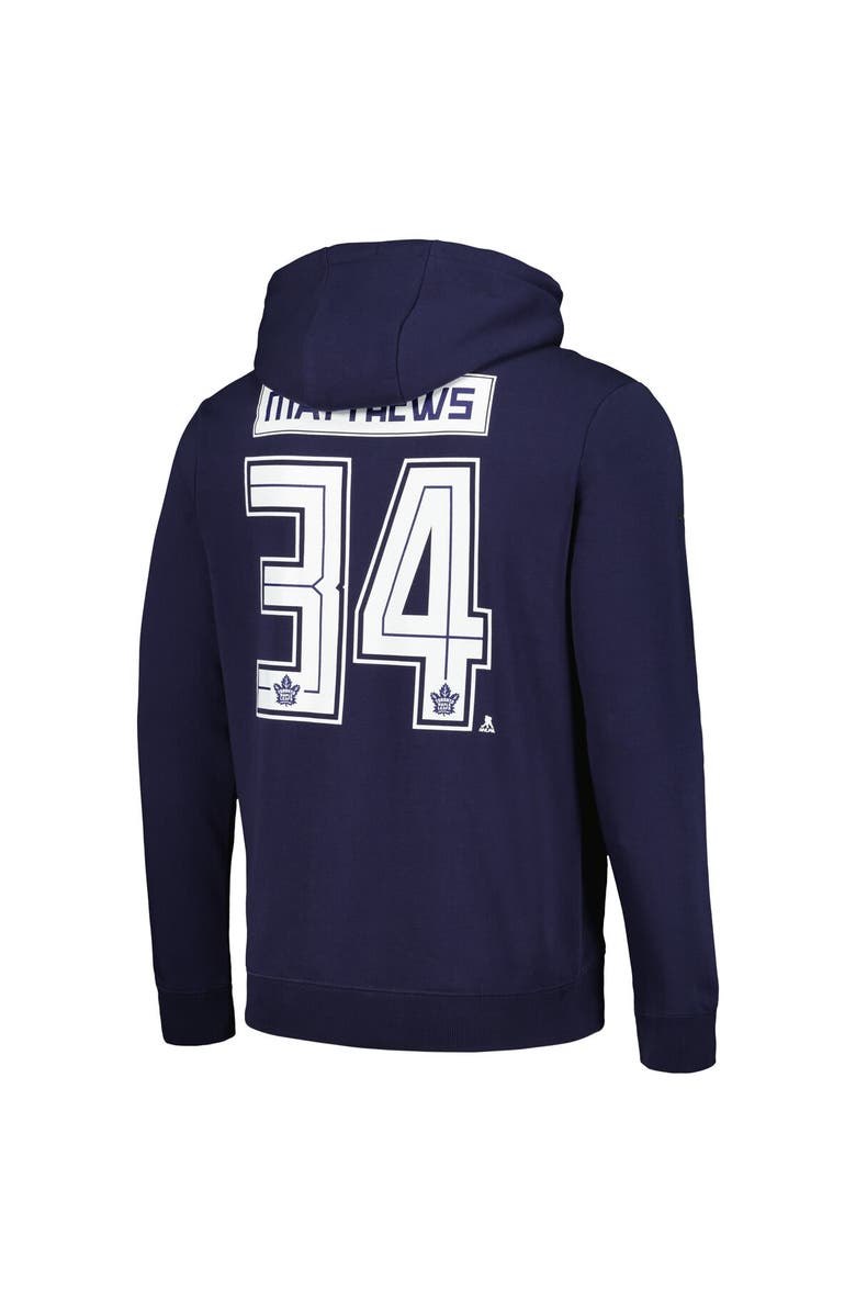 LEVELWEAR Men's Levelwear Auston Matthews Navy Toronto Maple Leafs Podium Name & Number Pullover Hoodie, Alternate, color, 