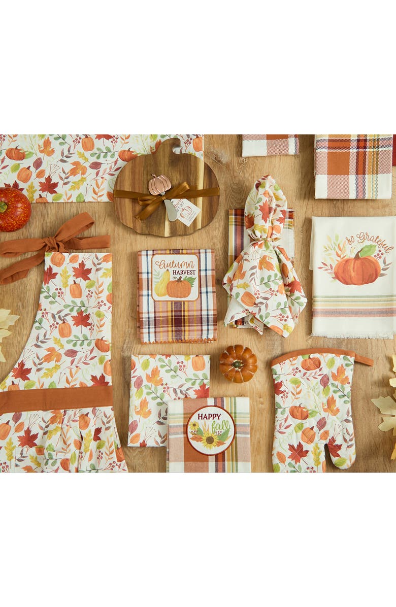 Design Imports Hometown Harvest Set of 4 Napkins, Alternate, color, Hometown Harvest