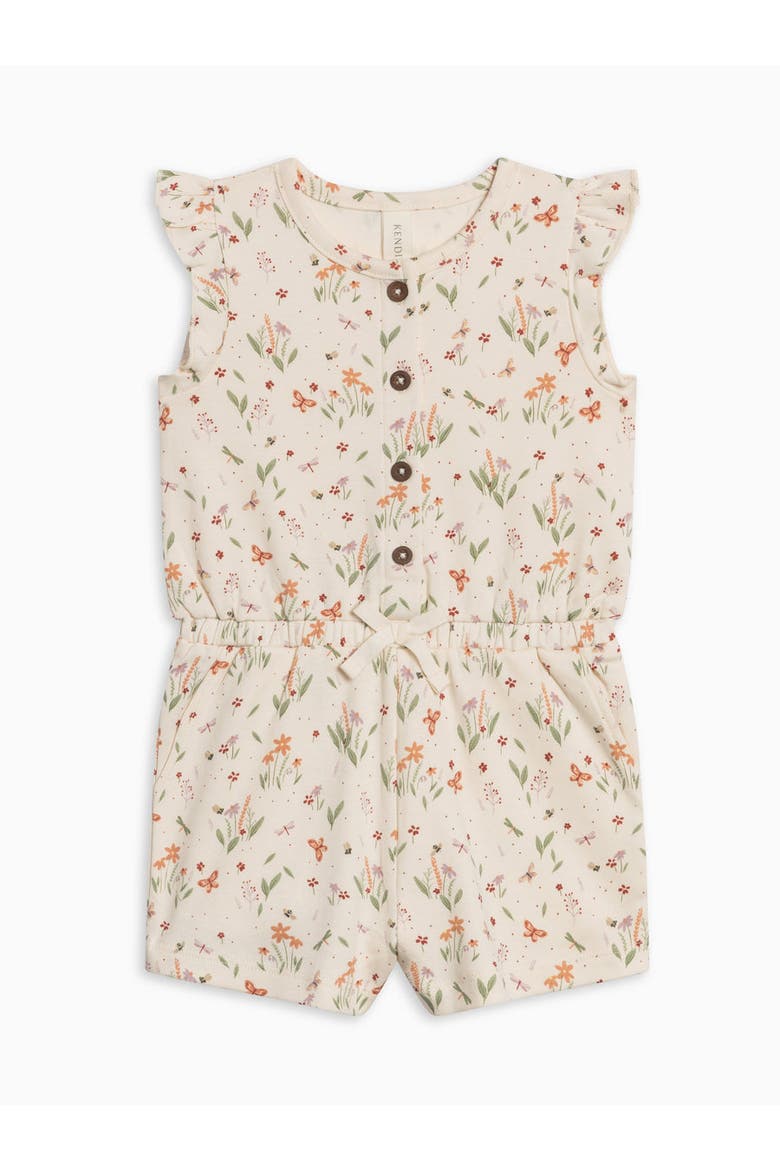 Organic Shaye Romper, Main, color, Butterfly / Fog + Mint