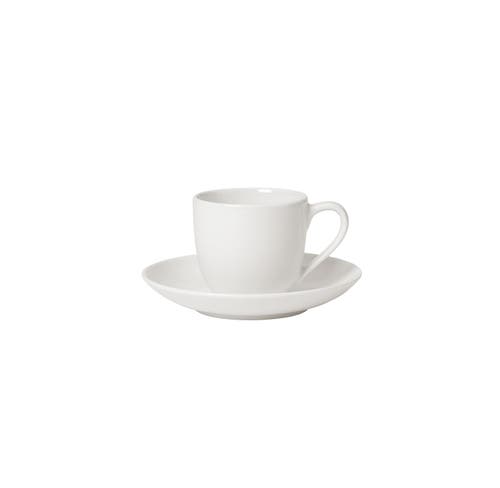 Villeroy & Boch For Me Espresso Cup & Saucer  Set Of 2 In White