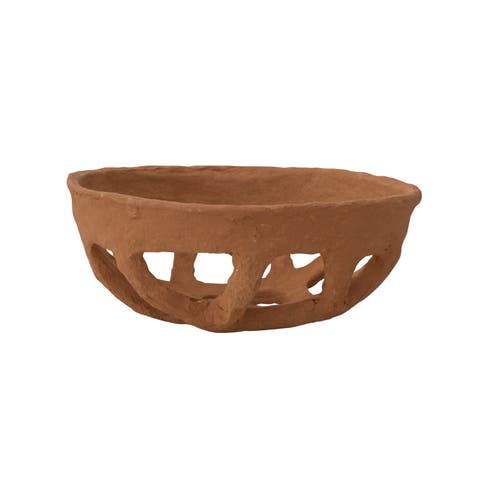 Decorative Handmade Paper Mache Basket