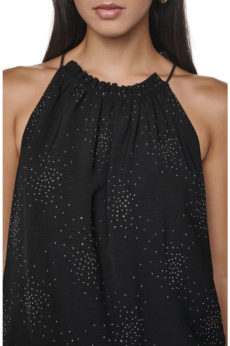 Firework Embellish Sleeveless Top, Alternate, color, BLACK