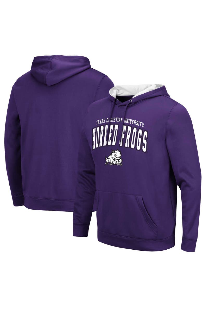 COLOSSEUM Men's Colosseum Purple TCU Horned Frogs Resistance Pullover Hoodie, Main, color, 