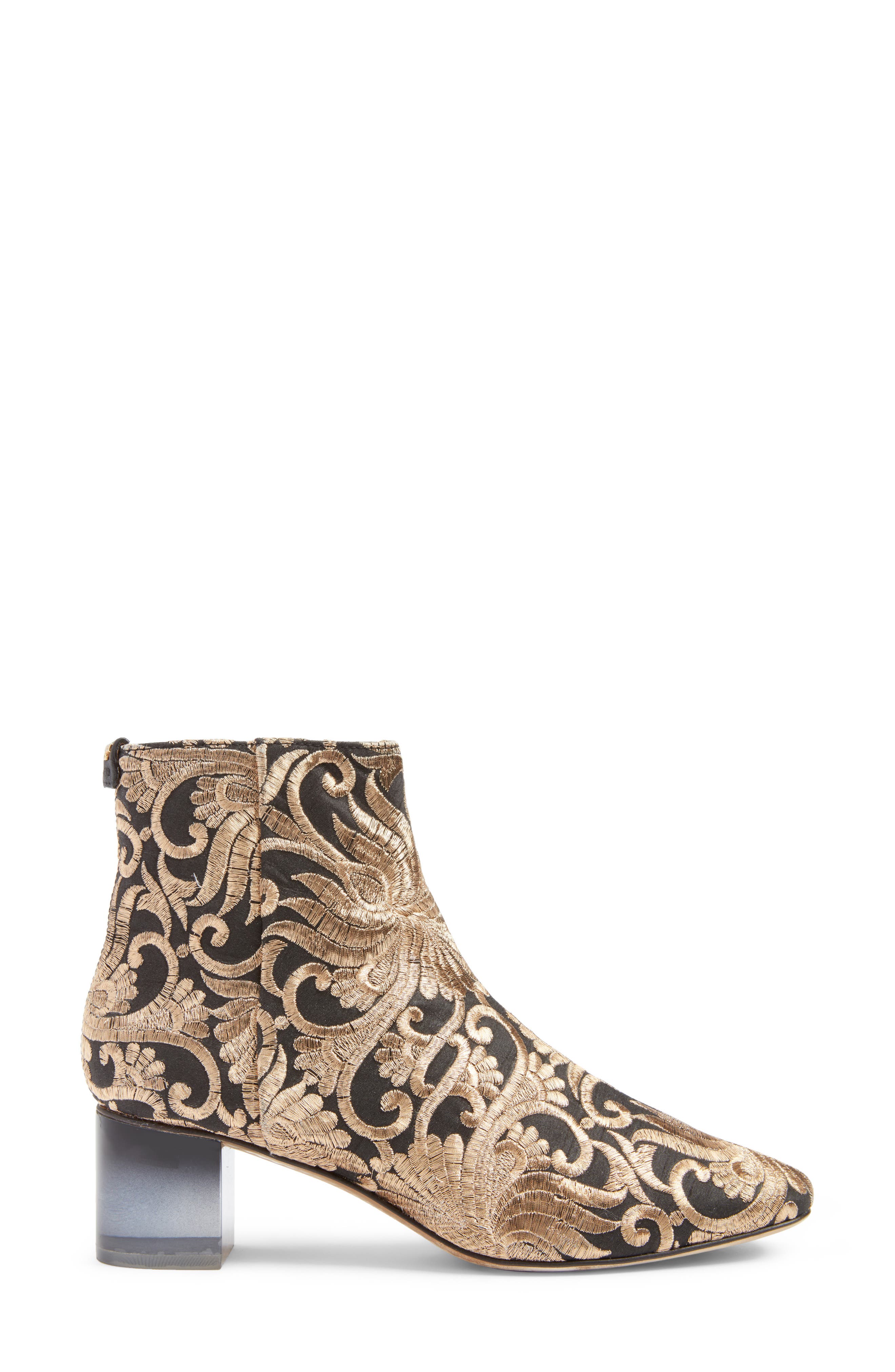 Tory Burch Carlotta Embroidered Bootie, Alternate, color, 