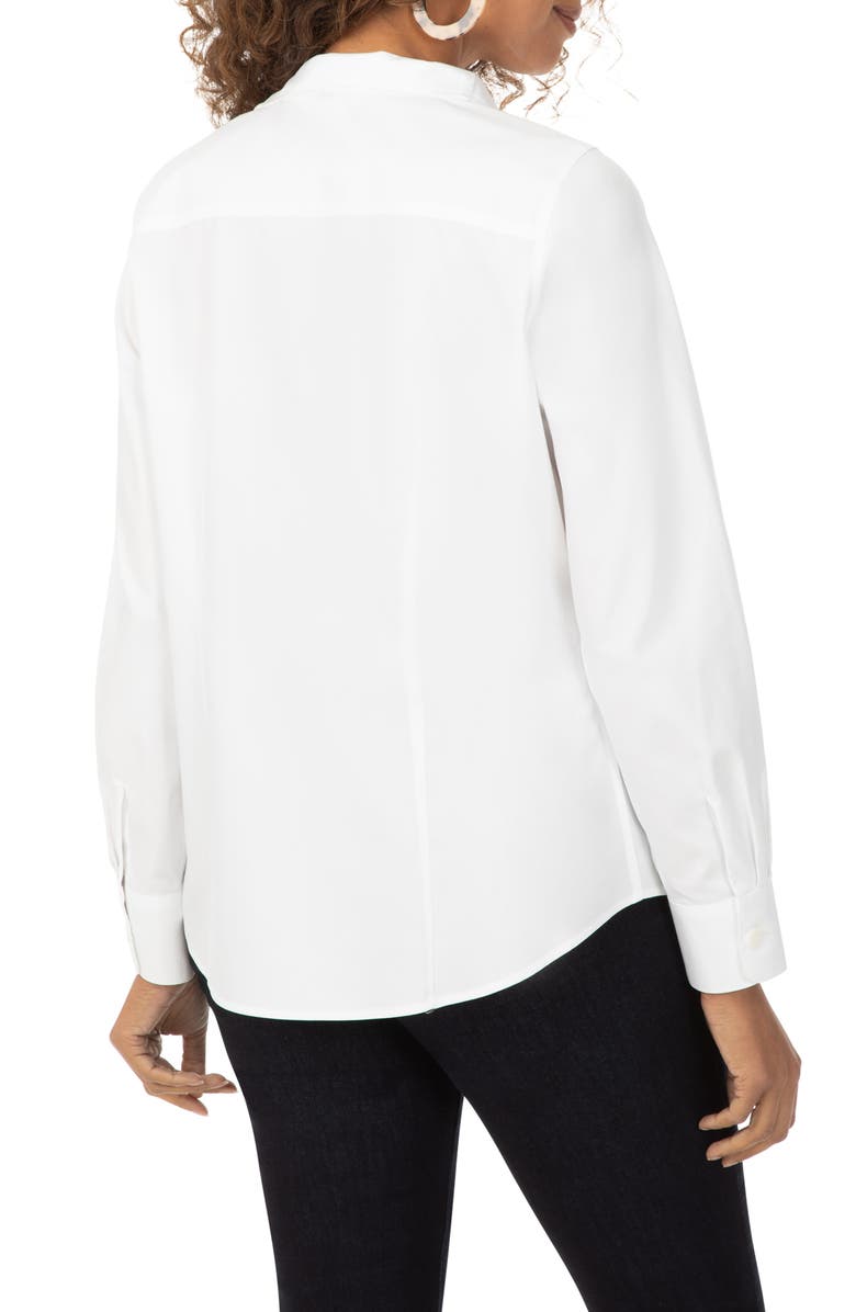 Foxcroft Non-Iron Notched Collar Button-Up Shirt, Alternate, color, 