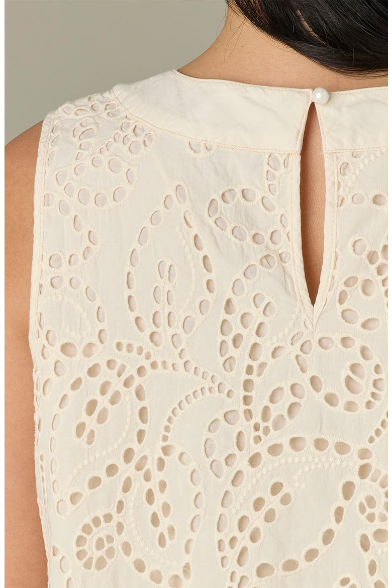 Eyelet Crop Tank, Alternate, color, ECRU