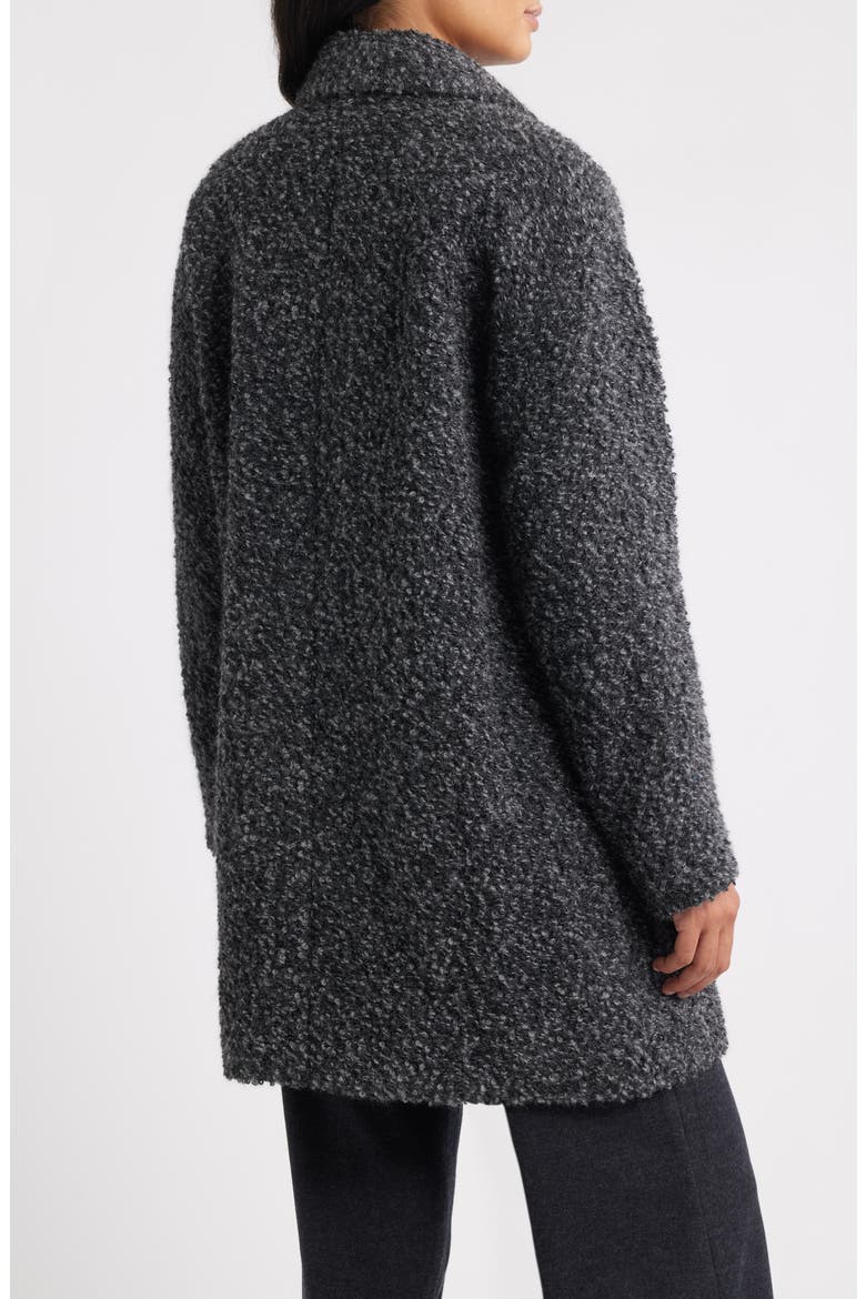 Alpaca & Wool Blend Faux Shearling Coat, Alternate, color, CHASH