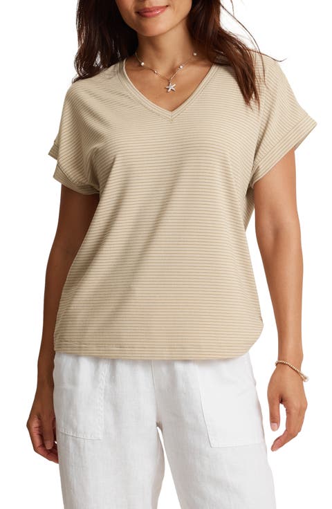Kauai Lurex V-Neck T-Shirt