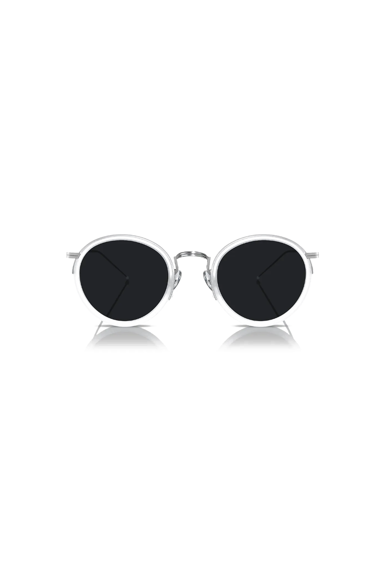 Coco 48mm Round Sunglasses, Main, color, White