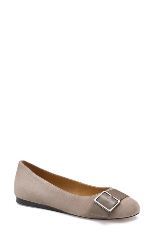 Johnston & Murphy Claire Ballet Flat In Gray
