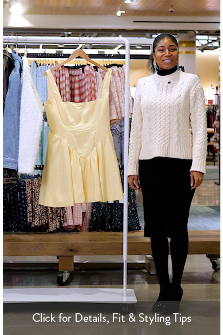 Larson Corset Fit & Flare Minidress video