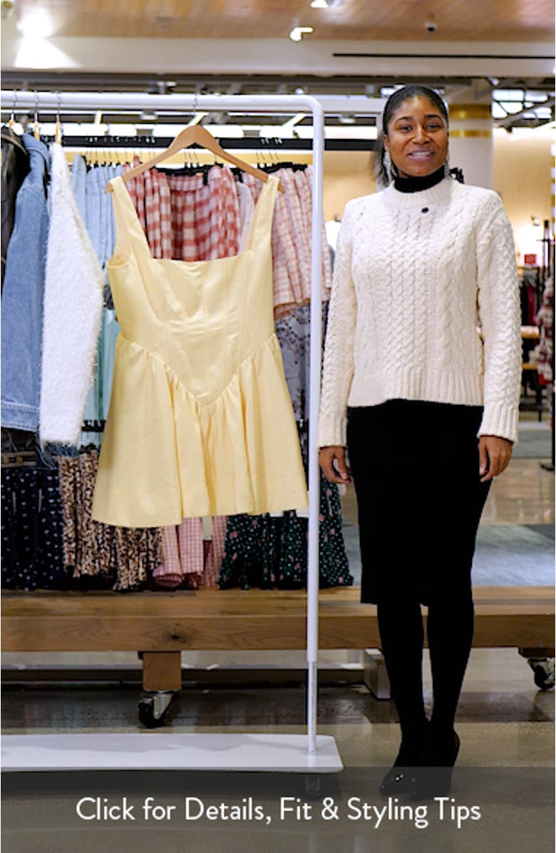 Larson Corset Fit & Flare Minidress, sales video thumbnail