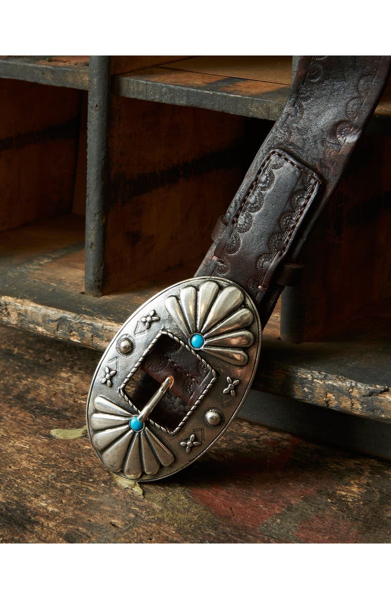 Fortela Trinity Leather Belt, Alternate, color, Cuoio